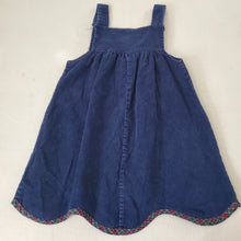 Load image into Gallery viewer, Vintage Navy Duck Dress kids 8/9
