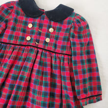 Load image into Gallery viewer, Vintage Saks 5th Ave Tartan Long Sleeve Dress 2t
