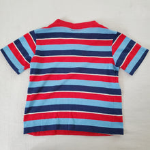 Load image into Gallery viewer, Vintage 80s Blue/Red Striped Tee 3t
