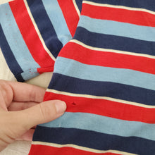 Load image into Gallery viewer, Vintage 80s Blue/Red Striped Tee 3t
