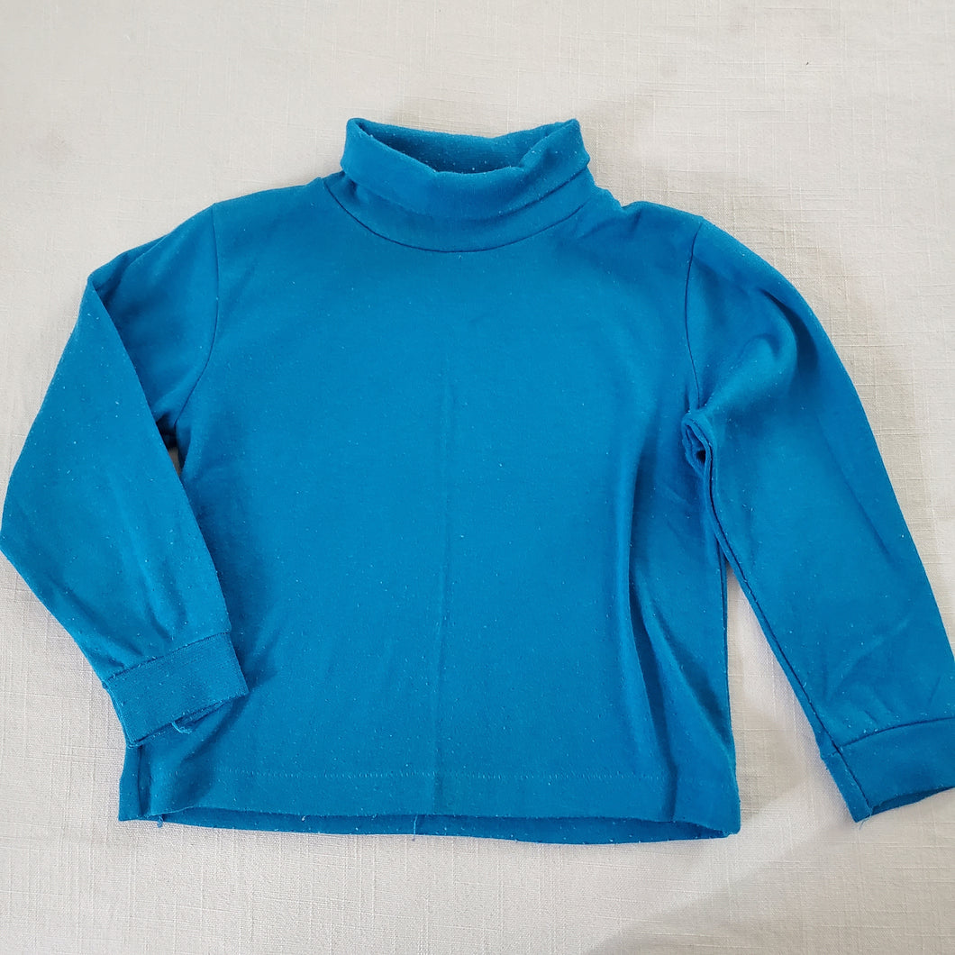 Vintage 90s Blue Turtleneck 3t *flaw