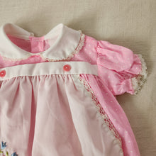 Load image into Gallery viewer, Vintage Flower Wheelbarrow Dress 3-9 months
