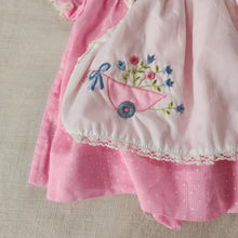 Load image into Gallery viewer, Vintage Flower Wheelbarrow Dress 3-9 months
