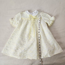 Load image into Gallery viewer, Vintage Light Yellow Lace Dress 3t
