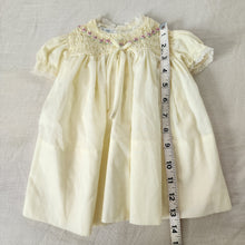 Load image into Gallery viewer, Vintage Heirloom Smocked Dress 6-9 months
