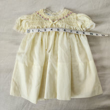 Load image into Gallery viewer, Vintage Heirloom Smocked Dress 6-9 months
