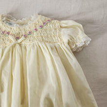 Load image into Gallery viewer, Vintage Heirloom Smocked Dress 6-9 months
