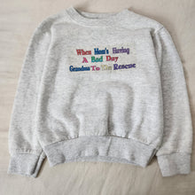 Load image into Gallery viewer, Vintage Grandma Rescues Crewneck kids 7
