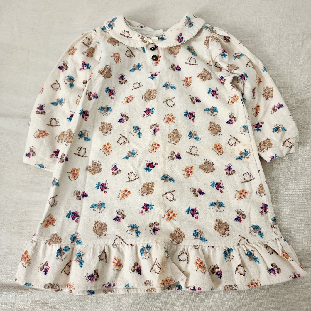 Vintage Fall Pattern Dress 3t/4t