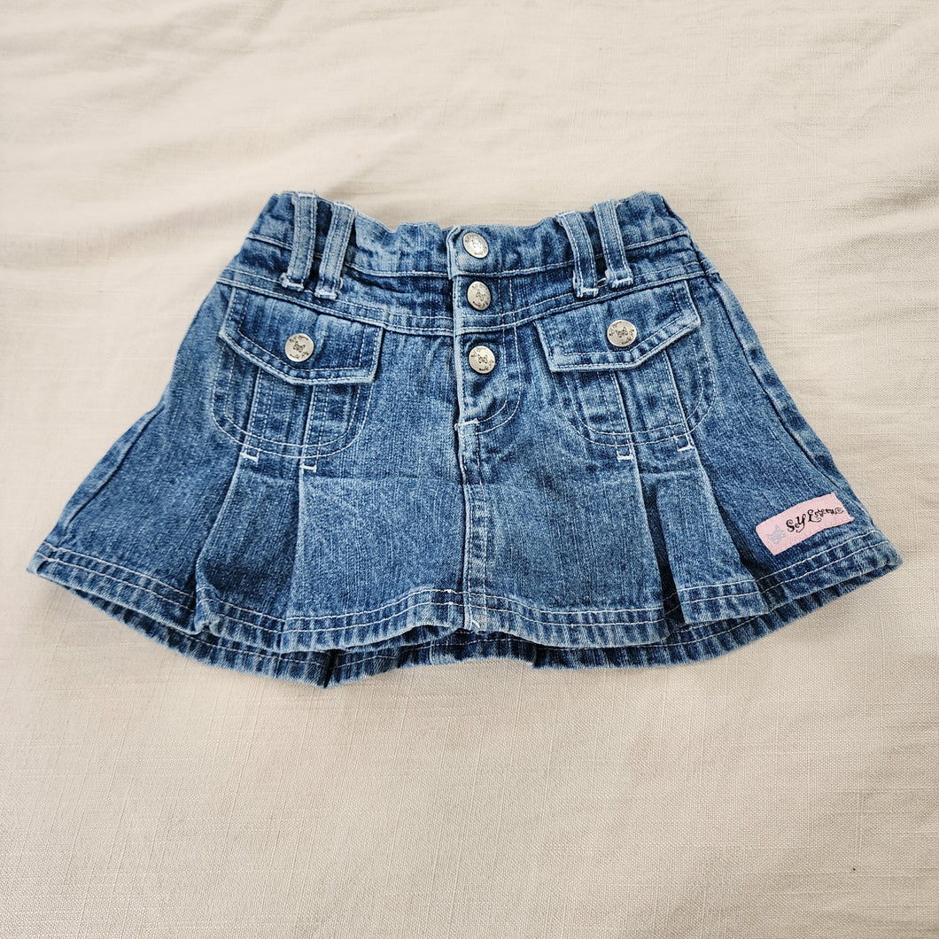 Vintage 90s Self Esteem Jean Skirt 4t