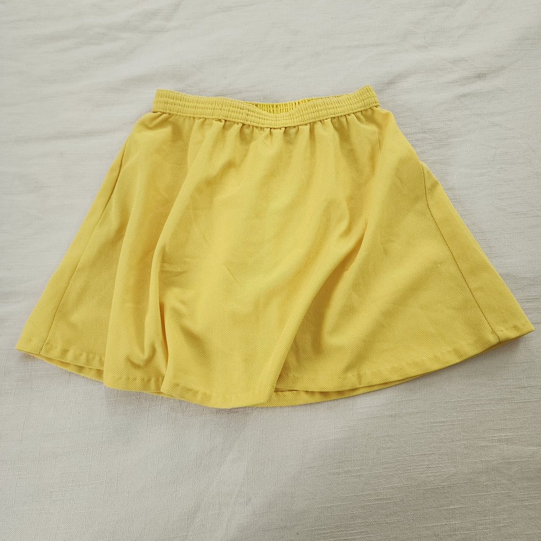 Vintage 70s Yellow Skirt kids 9/10