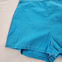 Load image into Gallery viewer, Vintage 70s Aqua Blue Shorts kids 10
