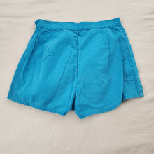 Load image into Gallery viewer, Vintage 70s Aqua Blue Shorts kids 10
