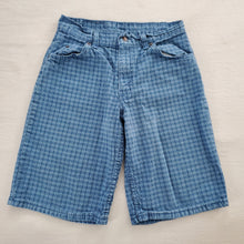 Load image into Gallery viewer, Vintage Levi&#39;s 560 Fit Grid Shorts Orange Tab kids 14
