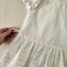 Load image into Gallery viewer, Vintage Pastel Striped Dress 5t
