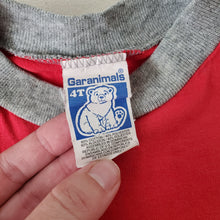 Load image into Gallery viewer, Vintage Red/Gray Striped Tee 3t/4t
