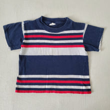 Load image into Gallery viewer, Vintage Navy Striped Shirt 2t
