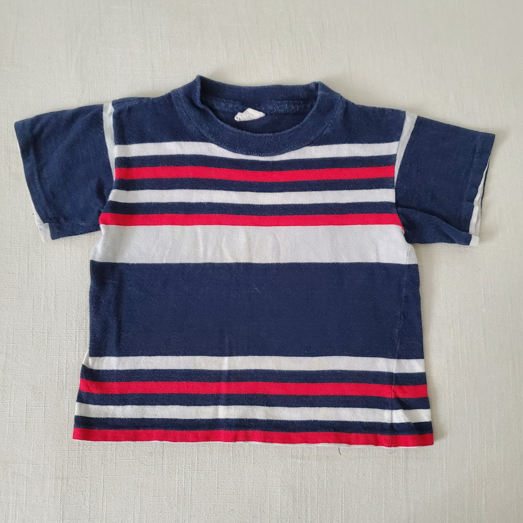 Vintage Navy Striped Shirt 2t