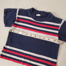Load image into Gallery viewer, Vintage Navy Striped Shirt 2t
