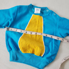 Load image into Gallery viewer, Vintage Blue/Yellow Long Sleeve 12 months
