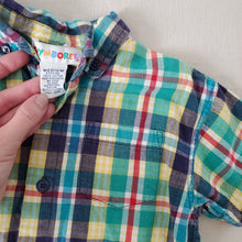 Load image into Gallery viewer, Vintage Gymboree Rainbow Plaid Shirt 3t/4t
