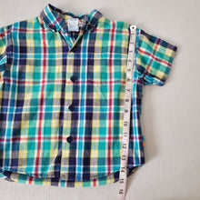 Load image into Gallery viewer, Vintage Gymboree Rainbow Plaid Shirt 3t/4t
