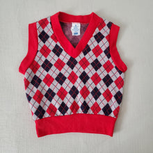 Load image into Gallery viewer, Vintage Argyle Plaid Vest 3t/4t
