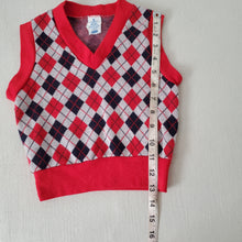 Load image into Gallery viewer, Vintage Argyle Plaid Vest 3t/4t
