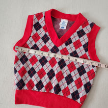 Load image into Gallery viewer, Vintage Argyle Plaid Vest 3t/4t
