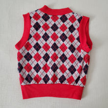 Load image into Gallery viewer, Vintage Argyle Plaid Vest 3t/4t
