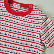 Load image into Gallery viewer, Vintage Donmoor Triangle Striped Shirt 18 months
