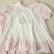 Load image into Gallery viewer, Vintage Pink Kitty Matching Set 2t
