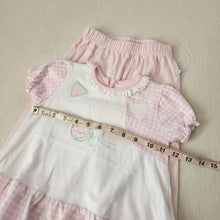 Load image into Gallery viewer, Vintage Pink Kitty Matching Set 2t
