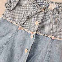 Load image into Gallery viewer, Vintage 90s Denim Girly Shirt 3t/4t
