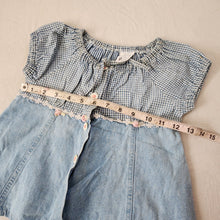 Load image into Gallery viewer, Vintage 90s Denim Girly Shirt 3t/4t
