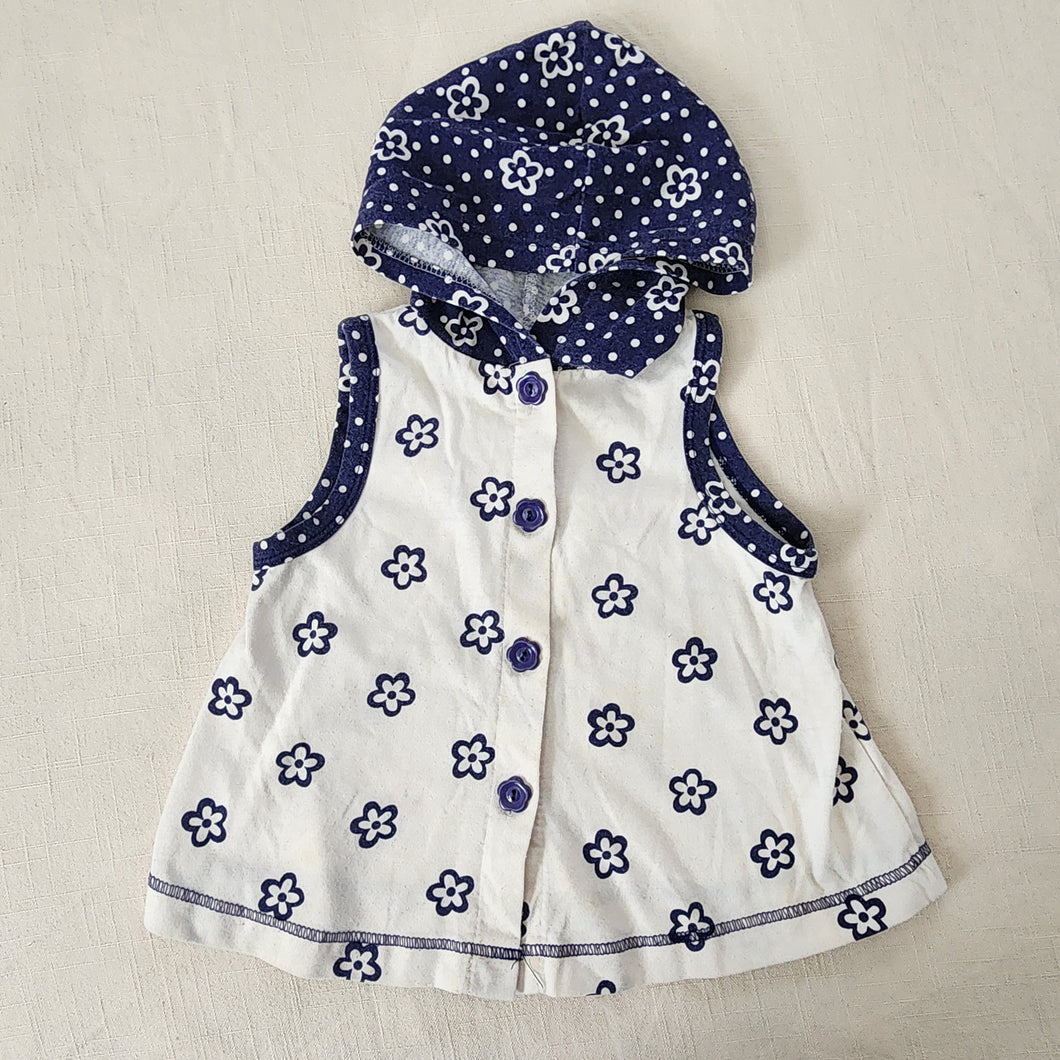 Vintage Hooded Floral Tank Top 18 months