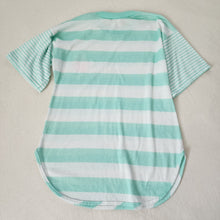 Load image into Gallery viewer, Vintage Striped Rose Tunic Shirt kids 7/8
