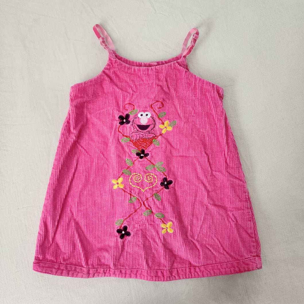 Y2k Elmo Cord Dress 4t