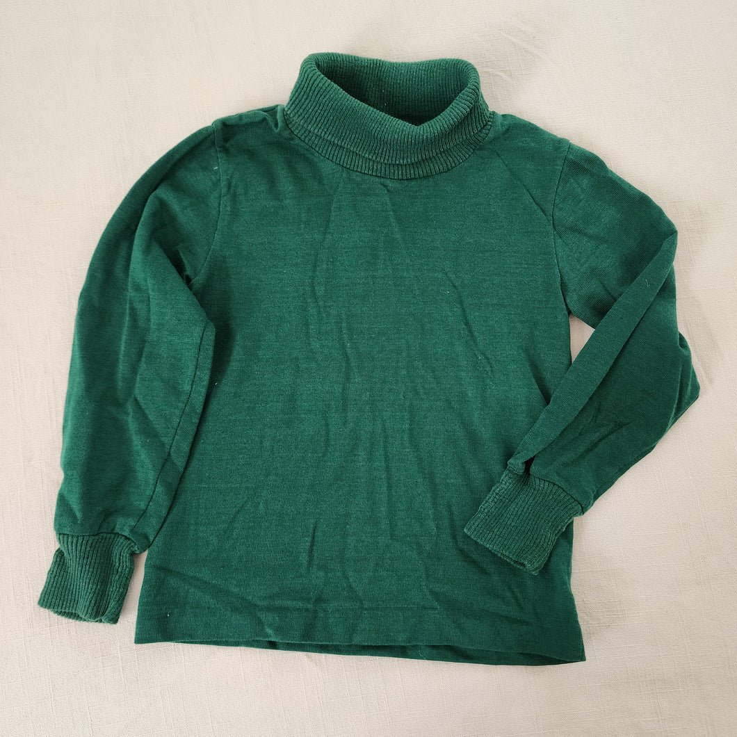 Vintage 70s Dark Green Turtleneck 4t