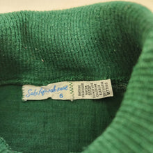 Load image into Gallery viewer, Vintage 70s Dark Green Turtleneck 4t
