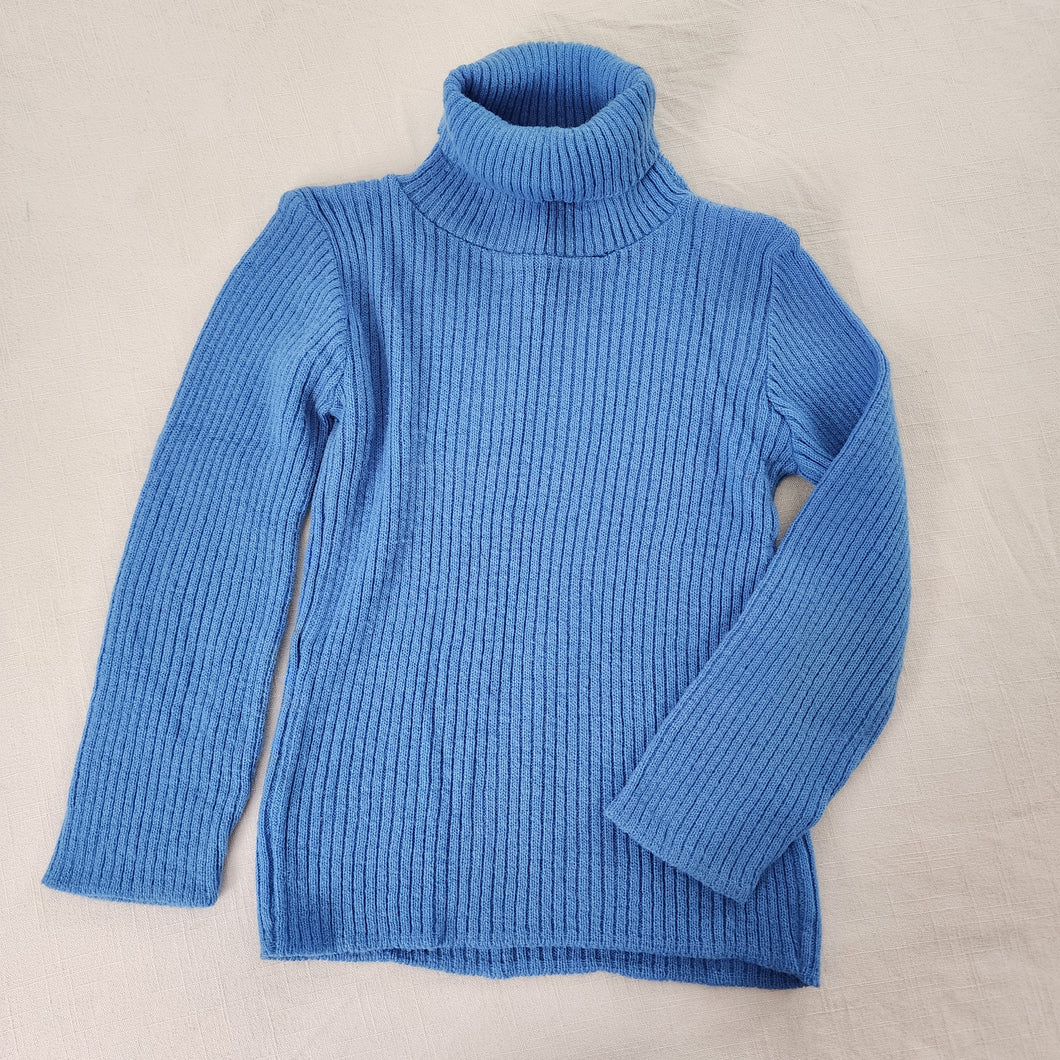 Vintage 70s Blue Turtleneck 5t