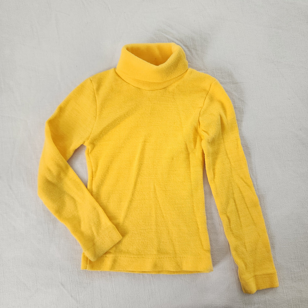 Vintage 70s Bright Yellow Turtleneck 3t