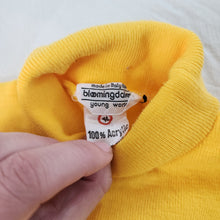 Load image into Gallery viewer, Vintage 70s Bright Yellow Turtleneck 3t
