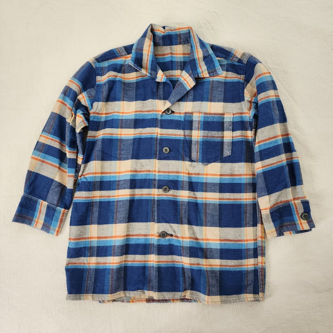 Vintage Plaid Shirt/Slouchy Dress 3t-5t