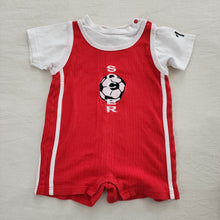 Load image into Gallery viewer, Vintage Soccer Romper 24 months
