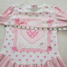 Load image into Gallery viewer, Vintage Pink Heart Drop Waist Tunic Top 5t/6
