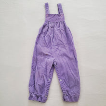 Load image into Gallery viewer, Vintage Purple Cord Overalls 24 months
