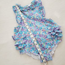 Load image into Gallery viewer, Vintage Floral Ruffle Bum Romper 24 months *flaw
