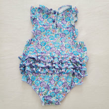 Load image into Gallery viewer, Vintage Floral Ruffle Bum Romper 24 months *flaw
