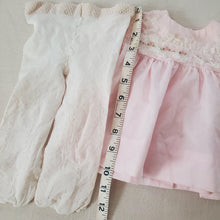 Load image into Gallery viewer, Vintage Dress + Tights Bundle 3-6 months
